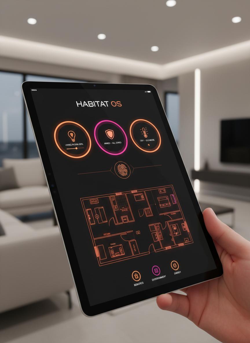 Smart home automation dashboard